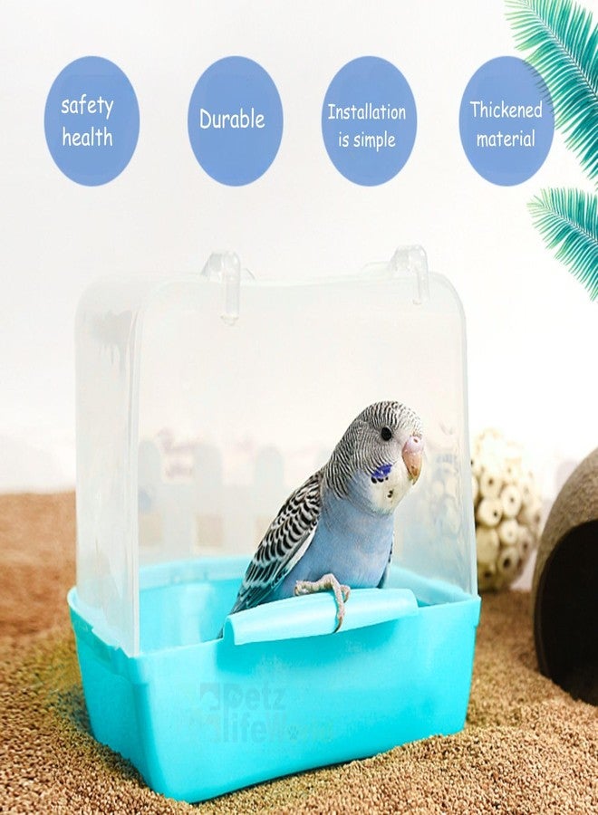 VAYINATO® Plastic Birds Bath Tub (Random Colour) Hanging Bath Tub Birds Cage Acessories Suitable for All Small Birds | Made of Plastic | Non Breakable by Petzlifeworld - Image 3